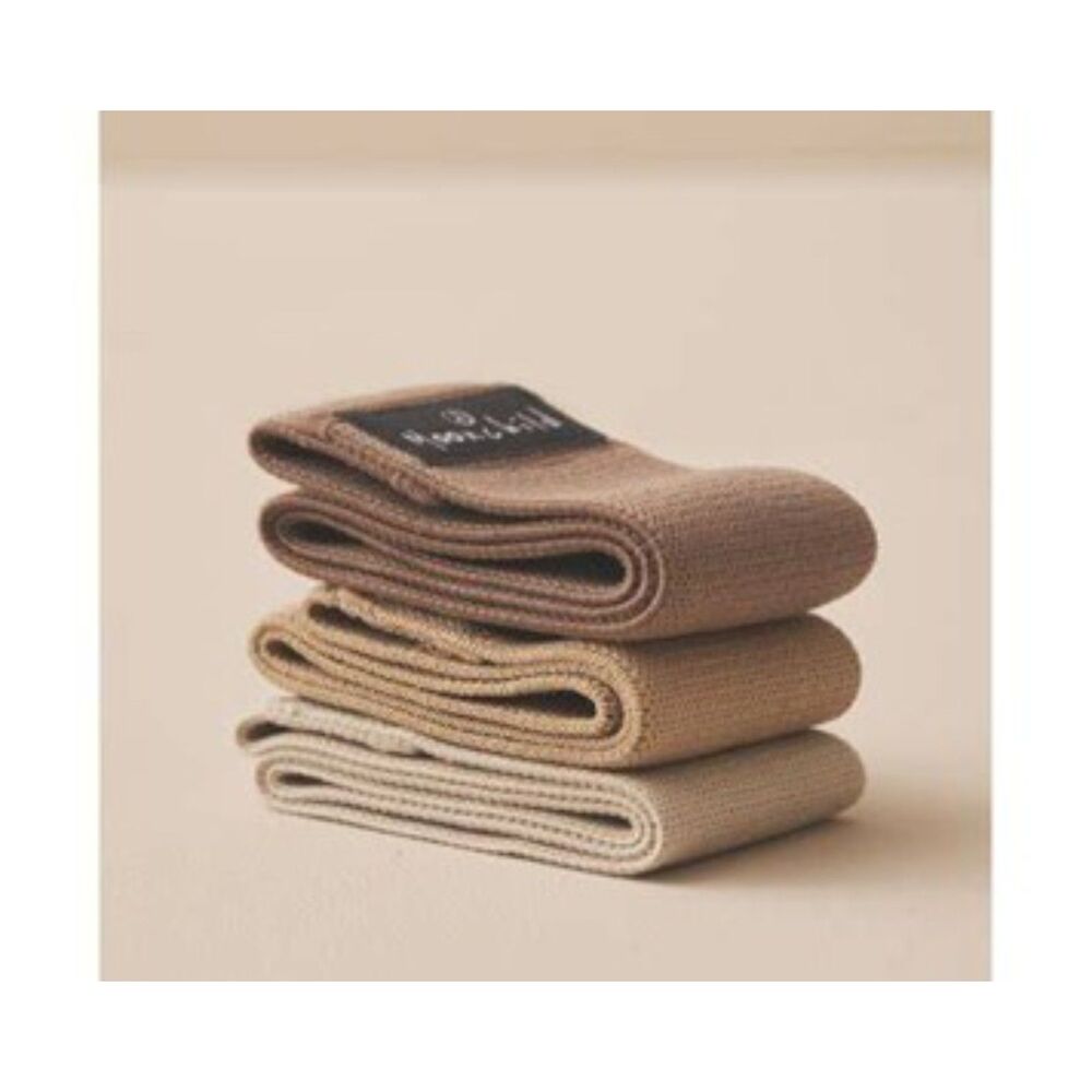 Moonchild Yoga Wear Elastic Resistance Bands 3 Pack Earth NWT